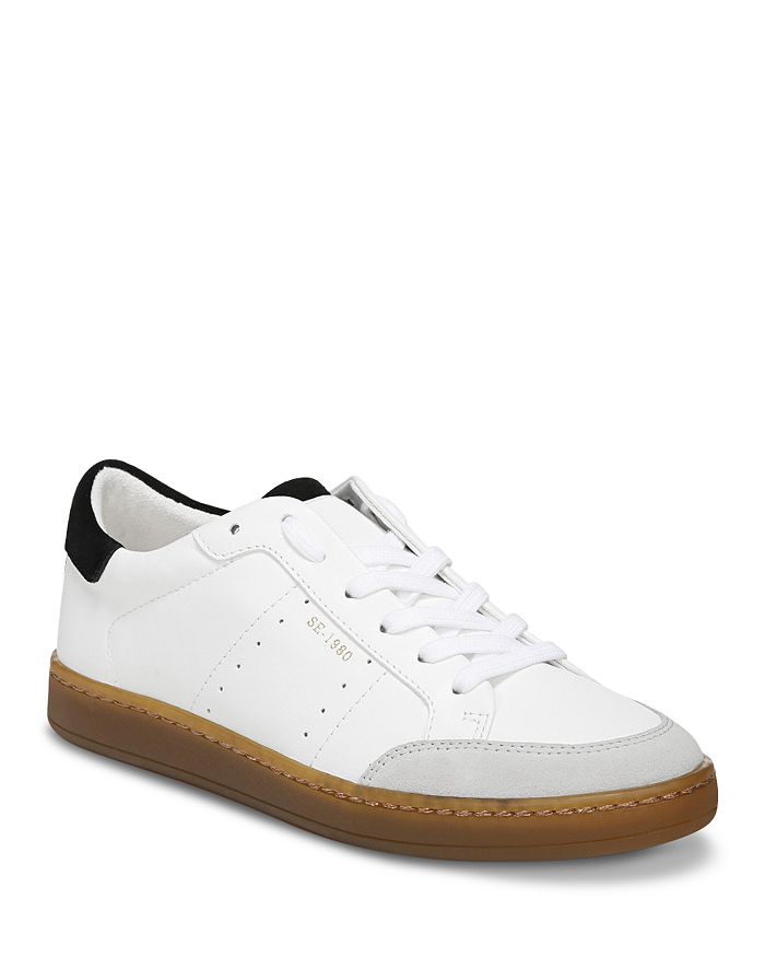 Sam Edelman Josi Sneaker White/Black Leather 5.0