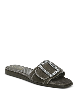 Sam Edelman Women's Inez Buckle Slide Sandals In Light Grey