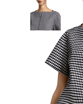 Michael Kors Collection MICHAEL Dogtooth Tunic Dress | Bloomingdale's