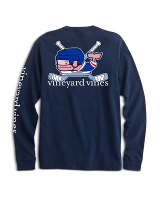 Men's New York Yankees Vineyard Vines Navy Hooded Long Sleeve T-Shirt