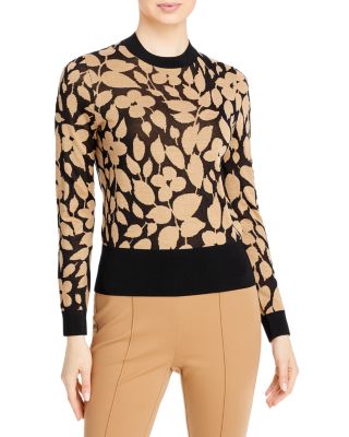 BOSS - Femmanuela Intarsia Floral Sweater
