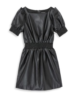 knee length dresses for ladies Trendy & Chic Faux Leather Dress With Belt, Glam ✨ Baby Collection – Modish  Kids Boutique 👑