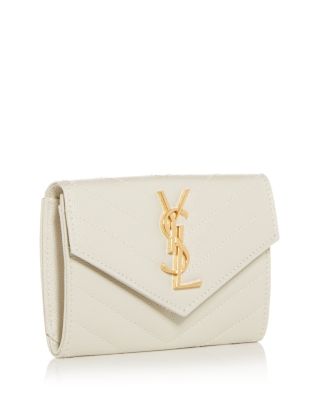 SAINT LAURENT Cassandre Matelassé Small Envelope Wallet