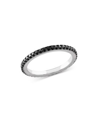 Bloomingdale's Fine Collection - Black Diamond Eternity Band in 14K White Gold, 0.35 tcw