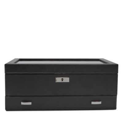 Roadster 10 Piece Watch Box with Drawer