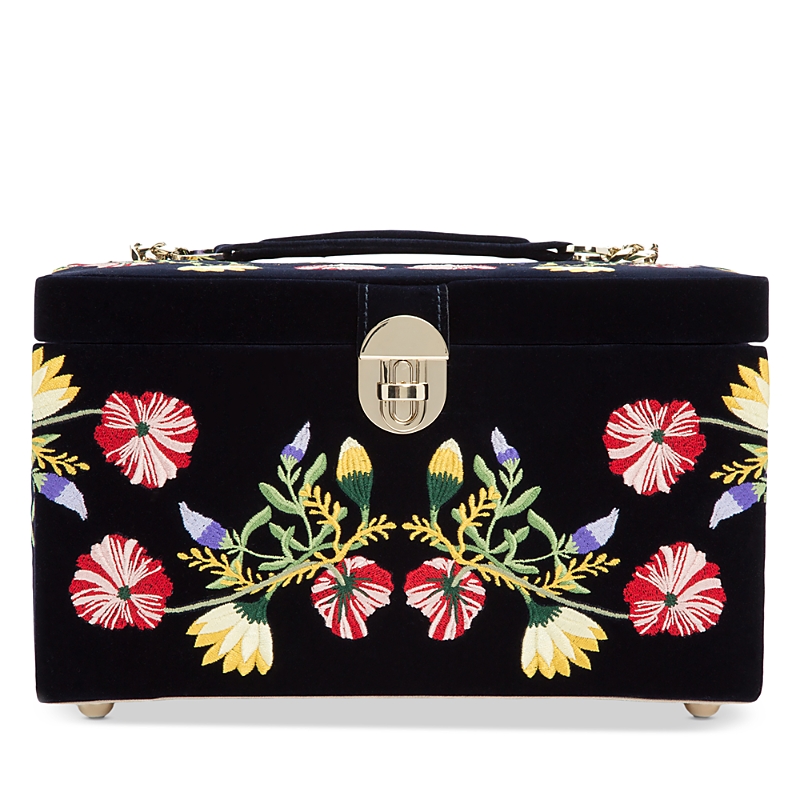 Wolf Zoe Medium Jewelry Box In Black