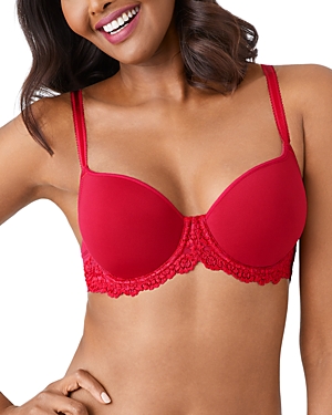 Wacoal Embrace Lace Contour Bra 853191 In Persian Red