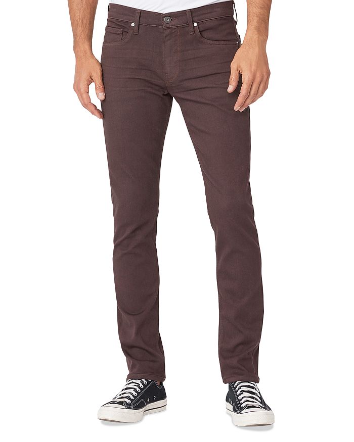 Paige Lennox Slim Fit Jeans In Sealbrown