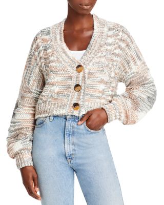 cropped cardigan chunky