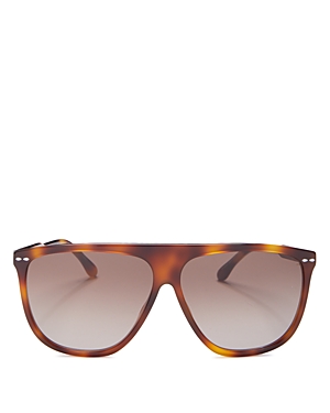Isabel Marant Women's Flat Top Sunglasses, 61mm In Havana/brown