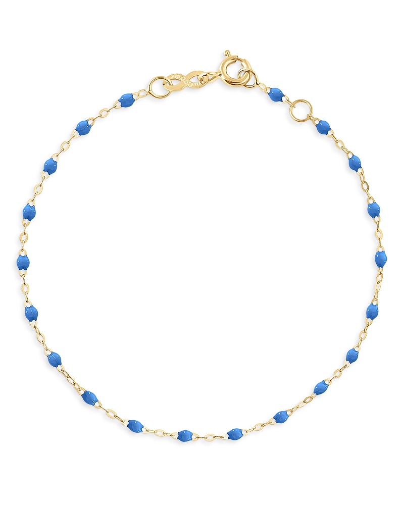 Gigi Clozeau 18k Yellow Gold Classic Gigi Resin Bracelet In Blue