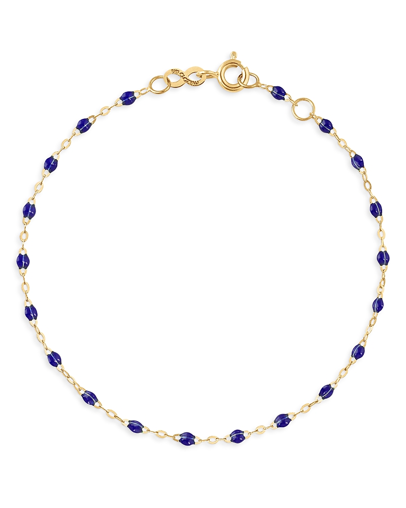 Gigi Clozeau 18k Yellow Gold Classic Gigi Resin Bracelet In Lapis