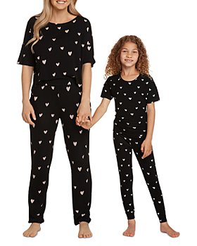 Honeydew - Mommy & Me Heart Print Short Sleeve & Pants Pajama Set