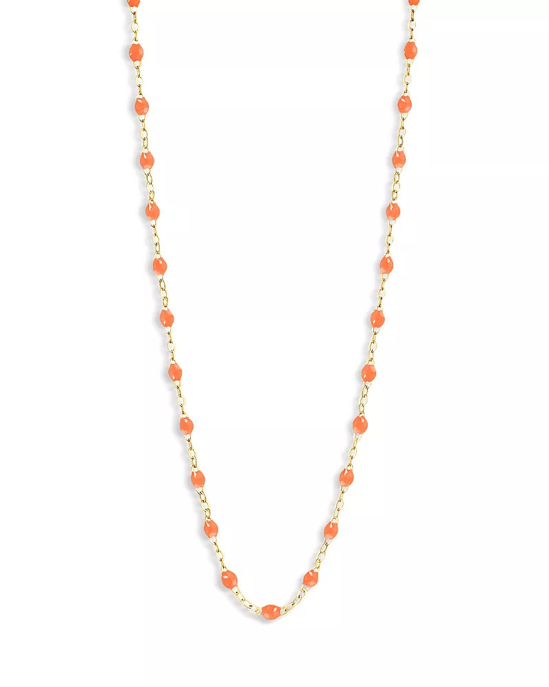 Gigi Clozeau 18K Yellow Gold Classic Gigi Resin Bead Collar Necklace, 16.5