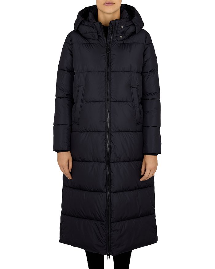 Save The Duck Colette Detachable Hood Long Puffer Coat | Bloomingdale's