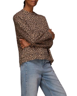 Whistles Jacquard Abstract Heart Sweatshirt