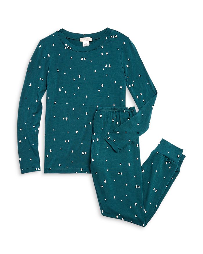 Eberjey Unisex Printed Pajama Set - Little Kid, Big Kid In Forest