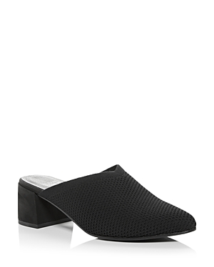 EILEEN FISHER WOMEN'S STRETCH POINTED MULES,GEST-ST
