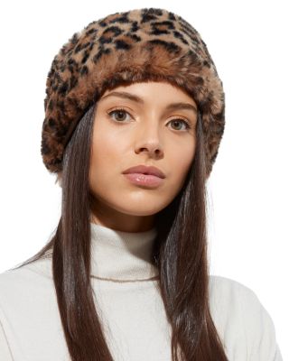 Brown Fur Velcro Bloomindales Head Band Apparis Eleni Faux Fur Headband | Bloomingdale main image 4