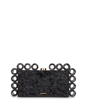 Cult Gaia Harlow Acrylic Clutch In Black
