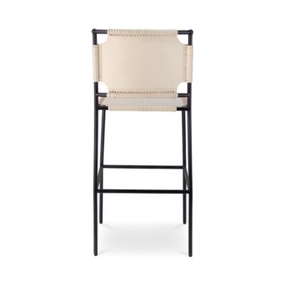 Asher Leather Bar Stool