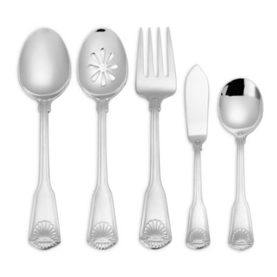 London Shell 45 Piece Flatware Set