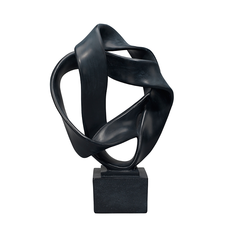 Jamie Young Intertwined Resin Decorative Table Object In Black