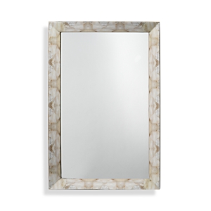 Jamie Young Fragment Rectangle Mirror, Small In Beige