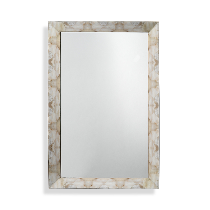 Jamie Young Fragment Rectangle Mirror In Beige
