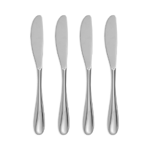 Shop Nambe Paige Butter Cheese Knives, Set Of 4 In Silver
