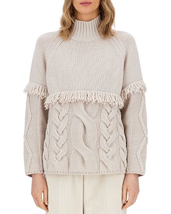Weekend Max Mara Colmo Fringe Wool Sweater | Bloomingdale's