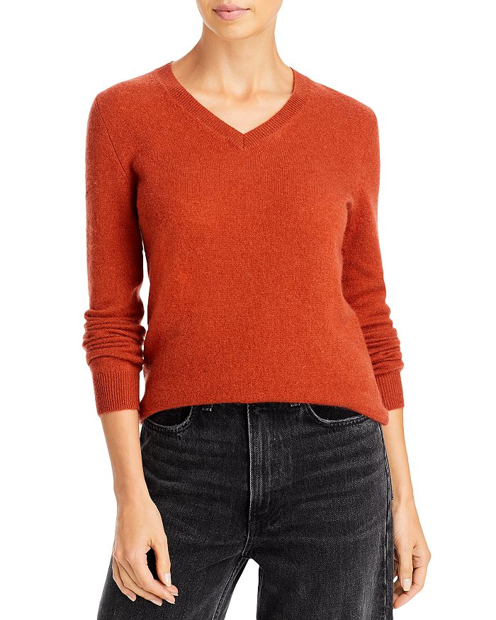 C by Bloomingdale's Cashmere - V Neck Cashmere Sweater - 100% Exclusive