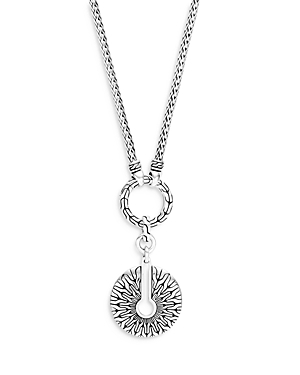 John Hardy Sterling Silver Classic Chain Disc Amulet Pendant Necklace, 18