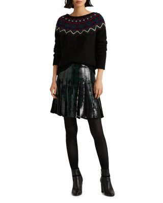 fair isle sweater skirt