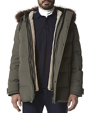 Andrew Marc Bremen Water Resistant Down Puffer Jacket In Slate