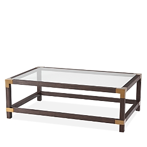 Theodore Alexander Boulevard Cocktail Table In Cardamon Brushed Brass