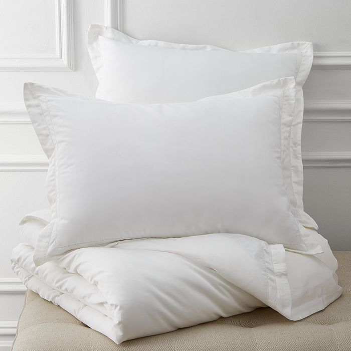 Shop Hudson Park Collection 680tc Sateen Duvet Cover, King - 100% Exclusive In White