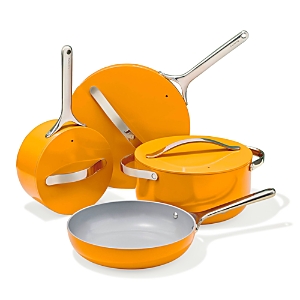 Shop Caraway Non-toxic Ceramic Non-stick Cookware 7-piece Set In Marigold