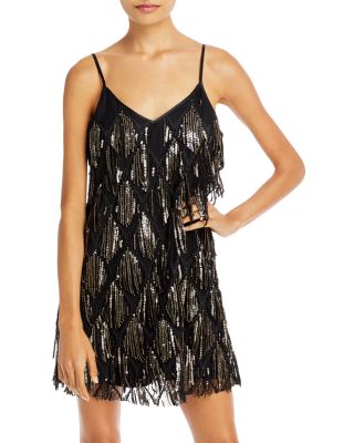 fringe mini dress