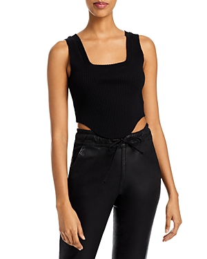 Cotton Citizen Black Ibiza Tank Top In Jet Black