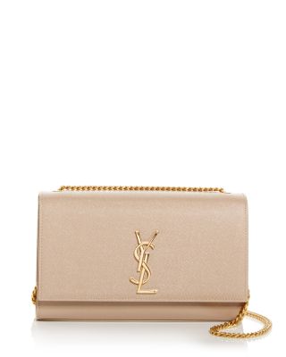Saint Laurent Kate Medium Shoulder Bag in Grain De Poudre Embossed Leather