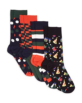 Happy Socks - Classic Holiday Crew Socks Gift Set, Pack of 4 - 100% Exclusive