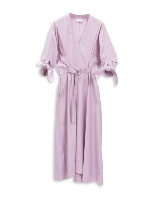 3.1 phillip lim purple dress 3.1 Phillip Lim Gown 0 Pale Purple Silk Chiffon Gathered Tied Waist Maxi  Dress