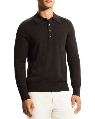 theory long sleeve polo