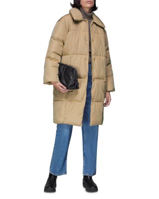 whistles hooded long puffer jacket
