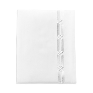 Hudson Park Collection Italian Tivoli Embroidered Flat Sheet, King - 100% Exclusive In White