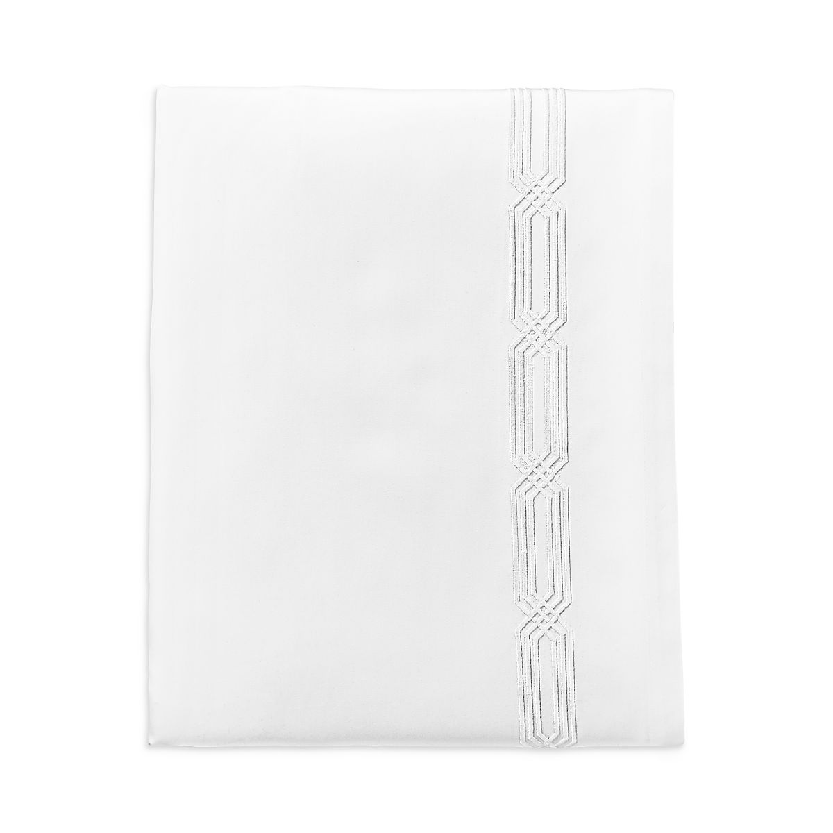 Hudson Park Collection Italian Tivoli Embroidered Flat Sheet
