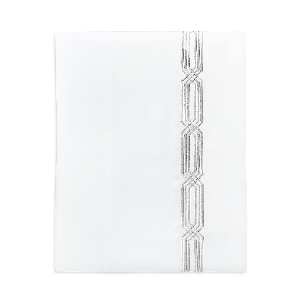Hudson Park Collection Italian Tivoli Embroidered Flat Sheet