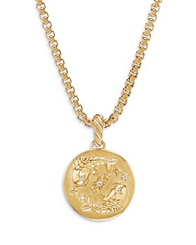 David Yurman - 18K Yellow Gold Diamond Pisces Amulet Pendant