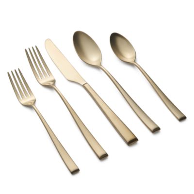 Marlise Champagne Satin 20 Piece Flatware Set 